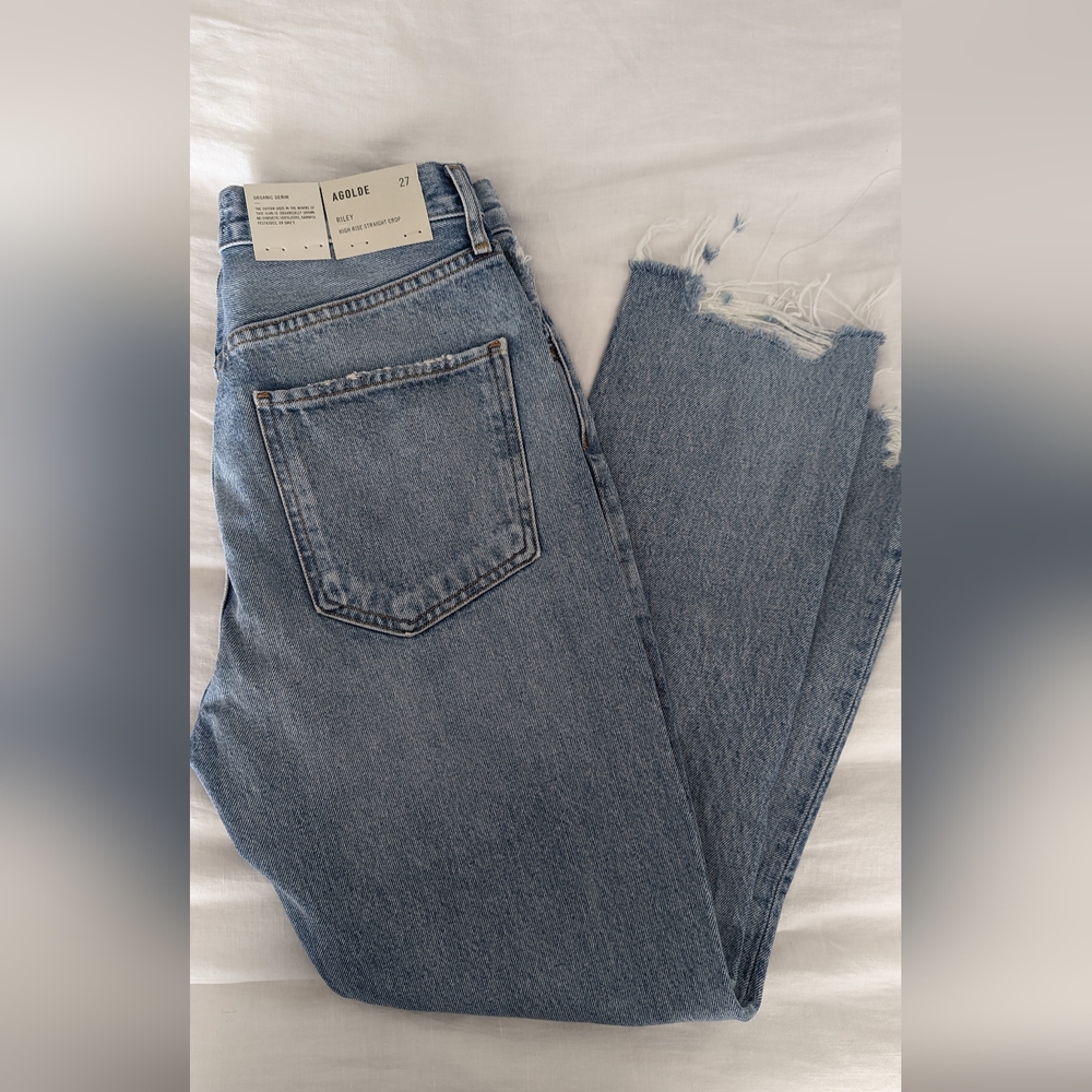 Agolde High Rise Riley Jeans in Curio NWT!!